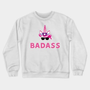 Badass Unicorn Crewneck Sweatshirt